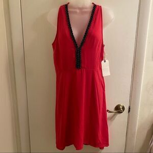 NWT LEITH Pink Bright mini dress Large